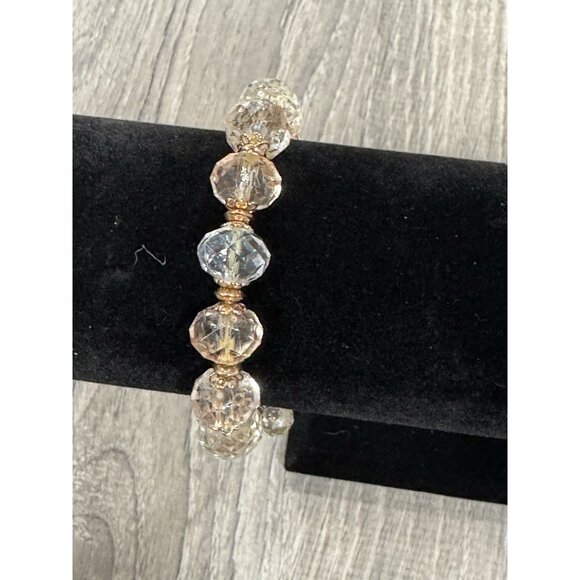 Betsey Johnson Charm Bracelet Bird Star Ribbon Beads LF11 - Picture 3 of 3